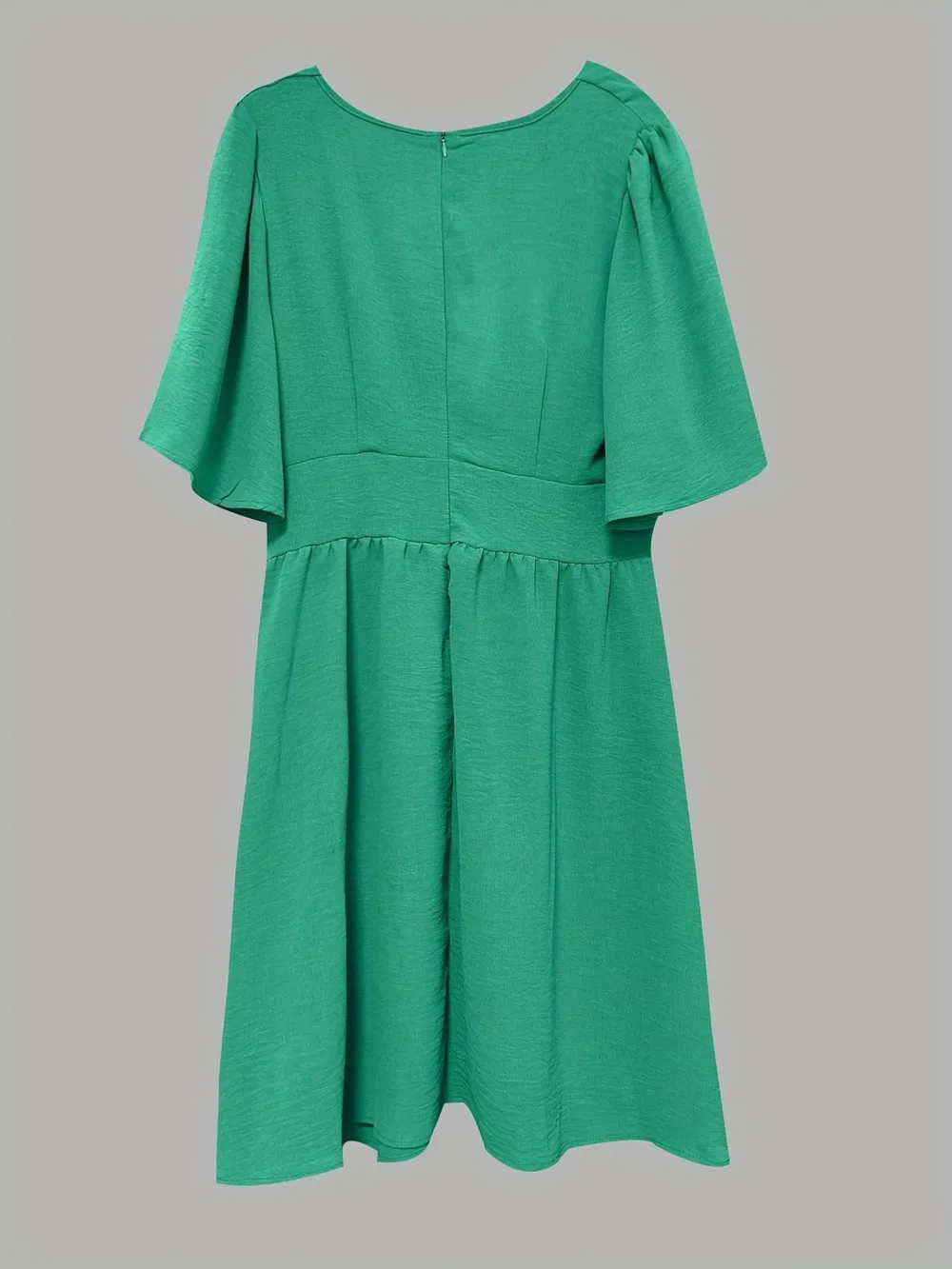 V-Neck Flutter Sleeve Summer Dress, image 2