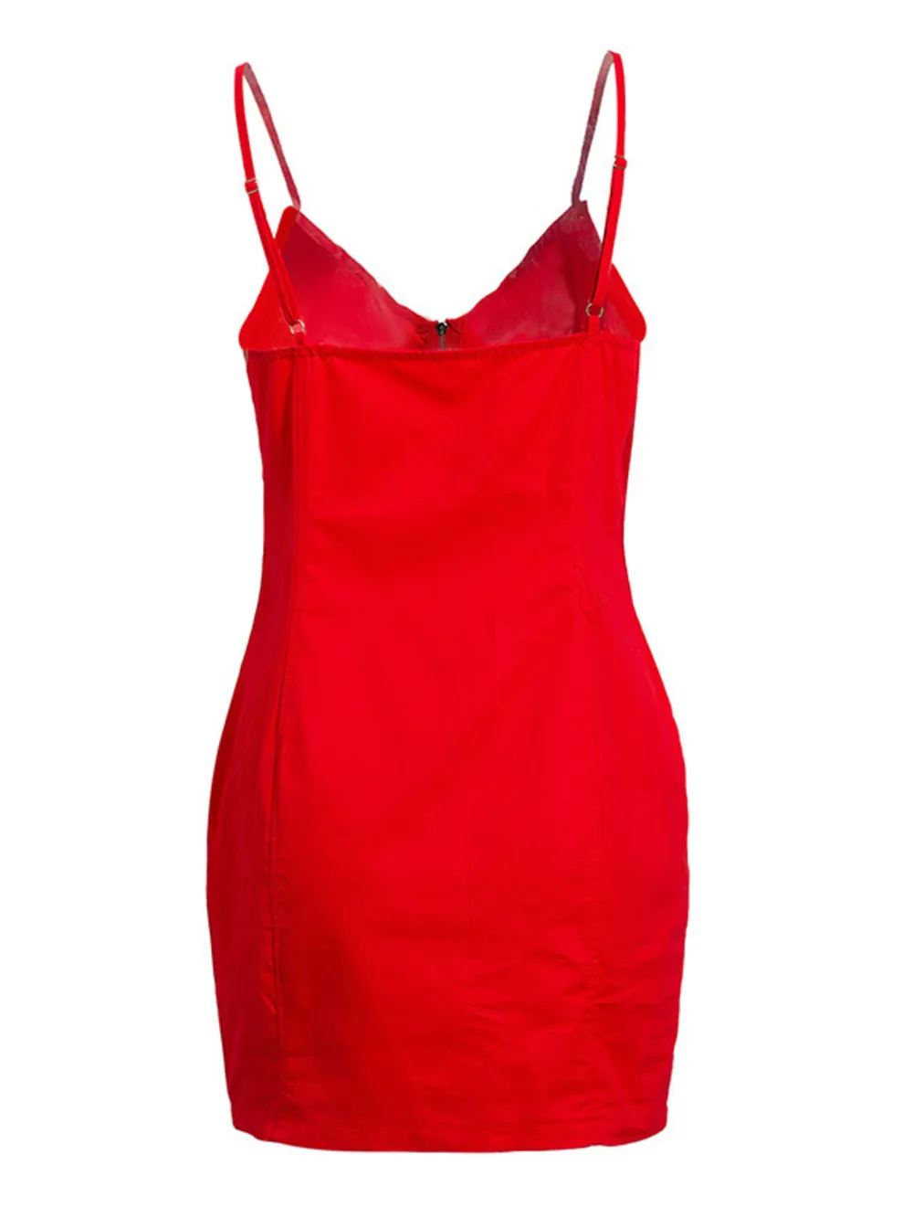 Full Size Zip-Front Bodycon Mini Dress Plus Size, image 4