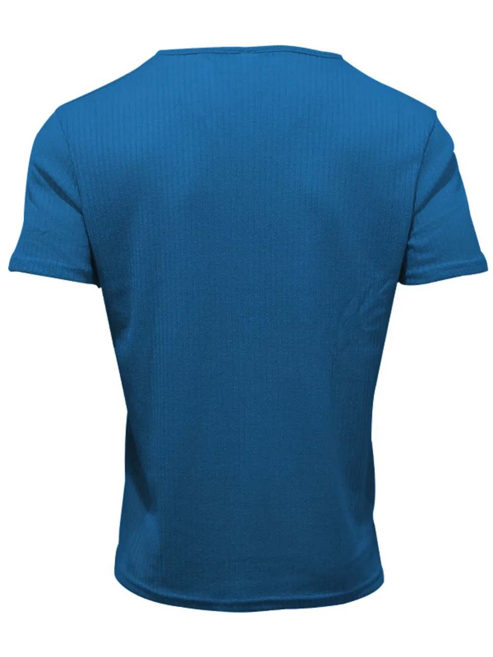 Men's Full Size Ribbed V-Neck T-Shirt Plus Size, image 15