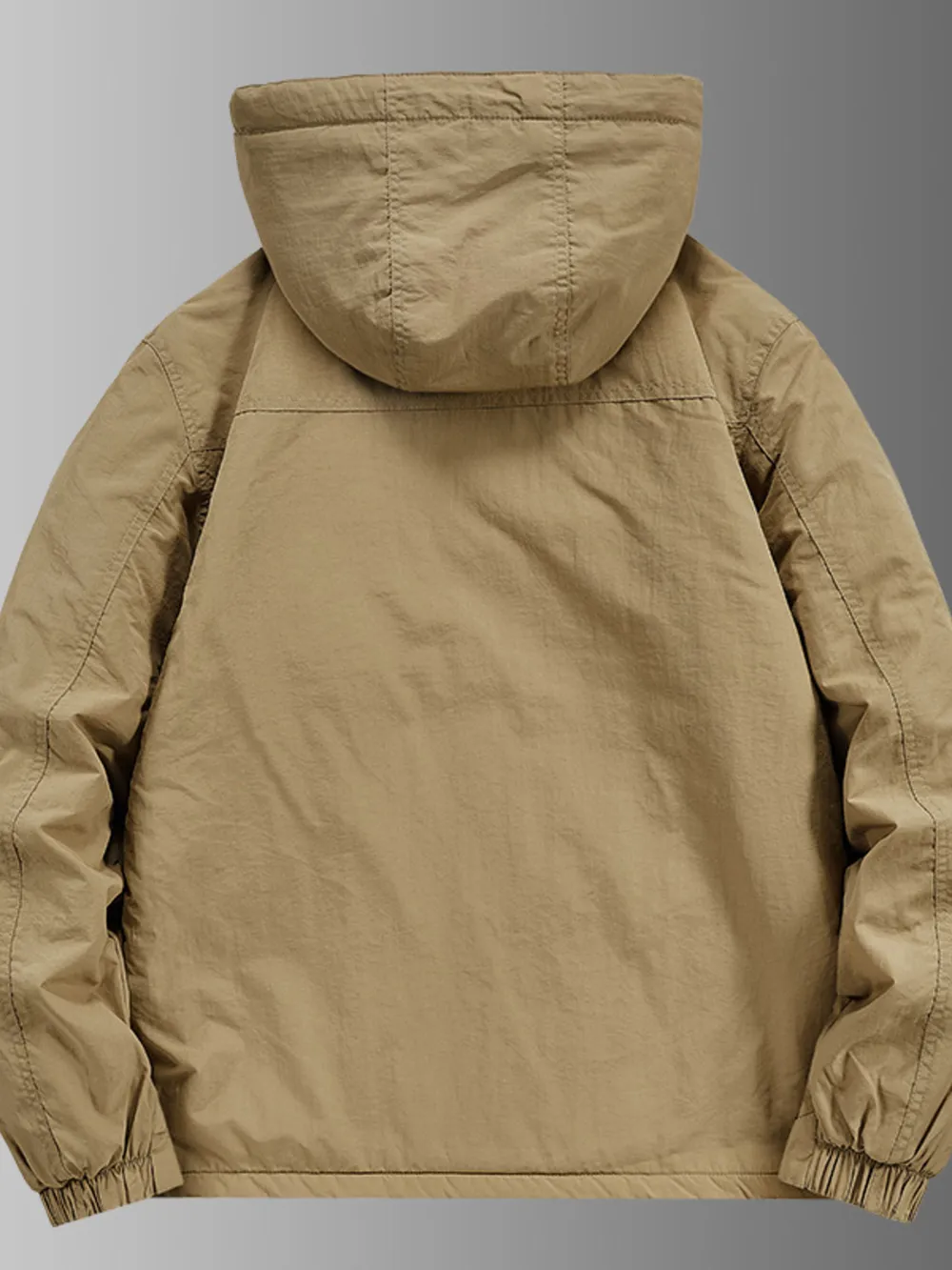Men's Plus Size Waterproof Hooded Outdoor Jacket, image 4