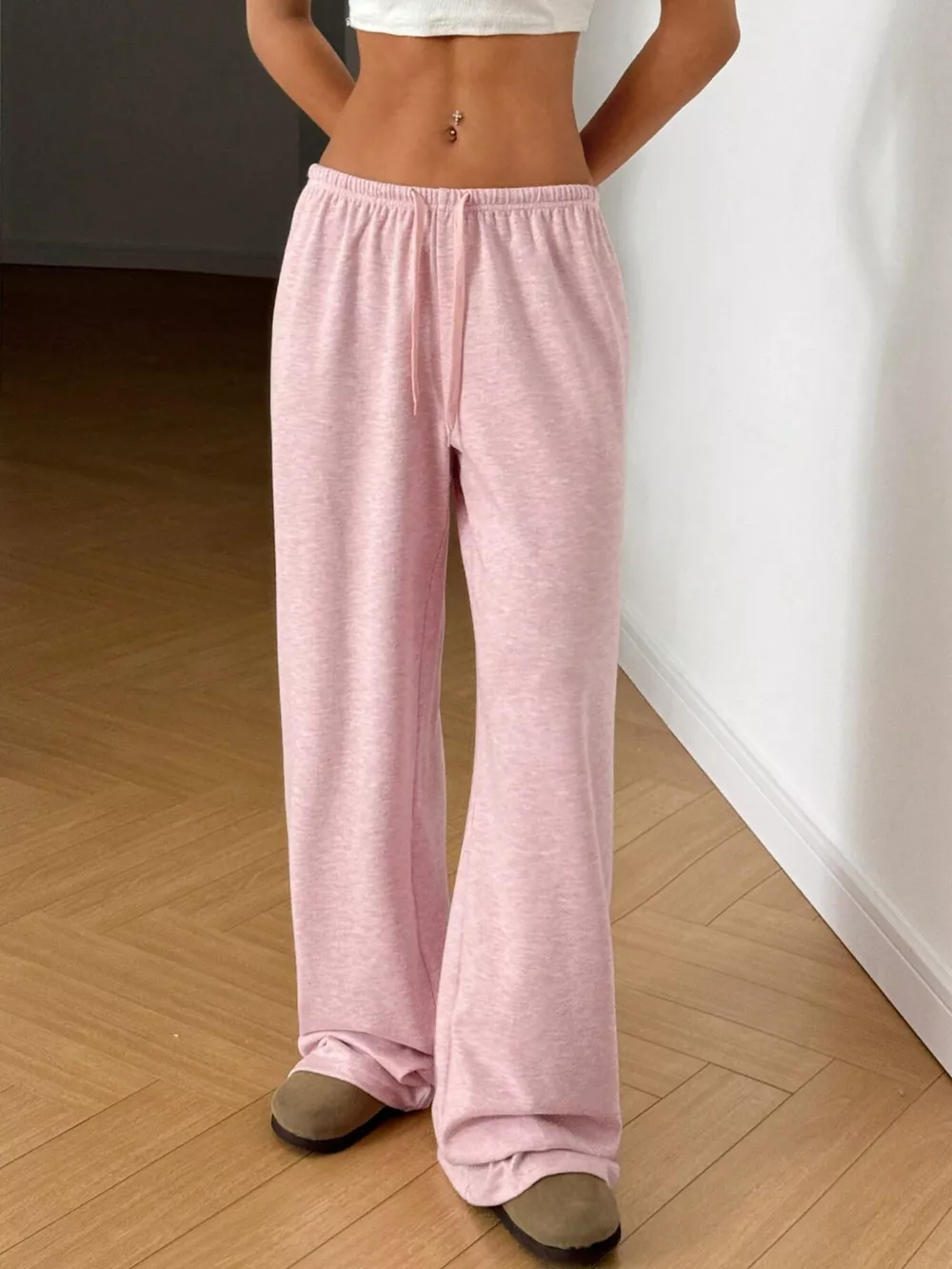 Relaxed Fit Drawstring Pants, image 4