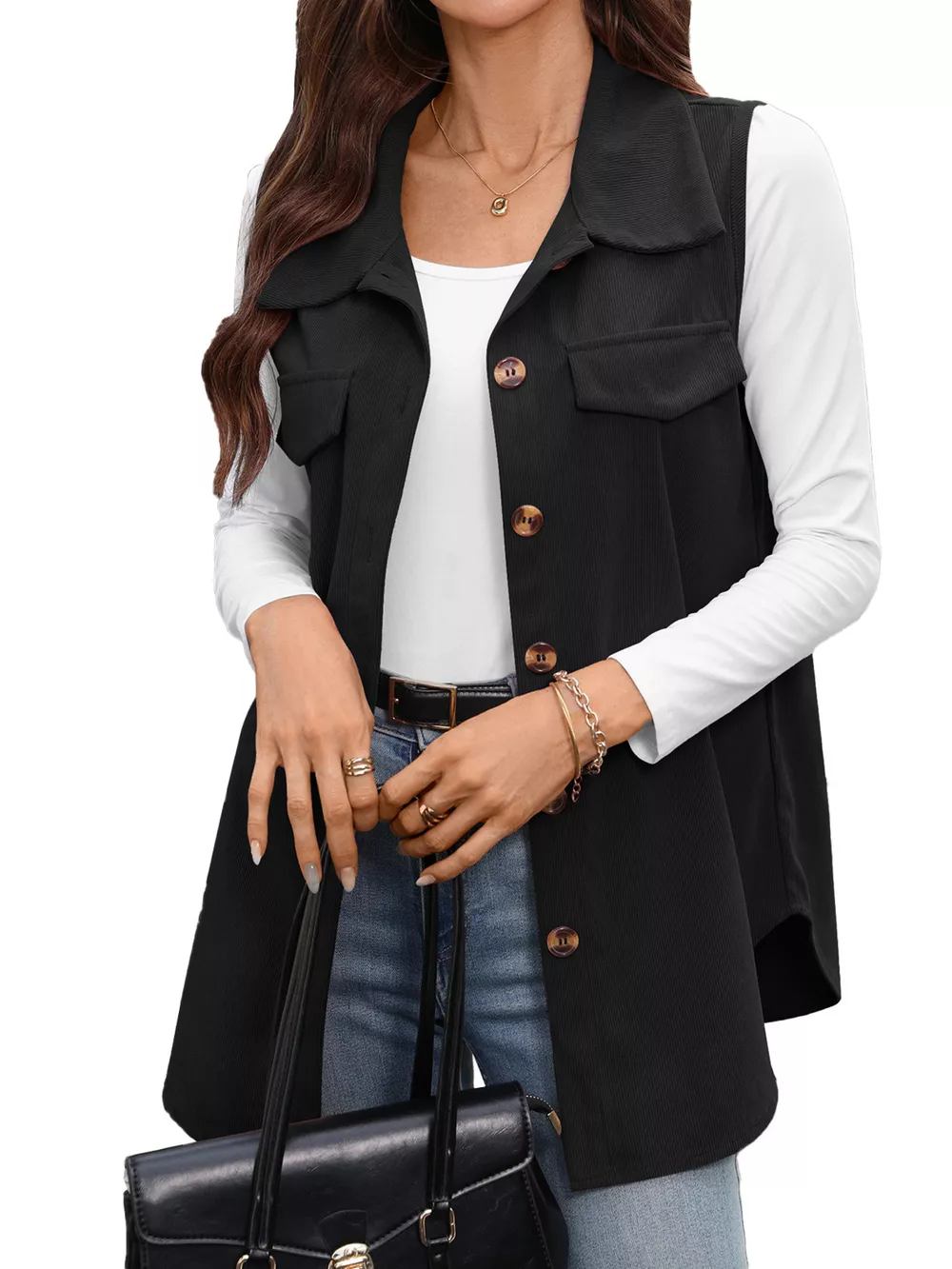 Button-Down Utility Vest Coat, image 10