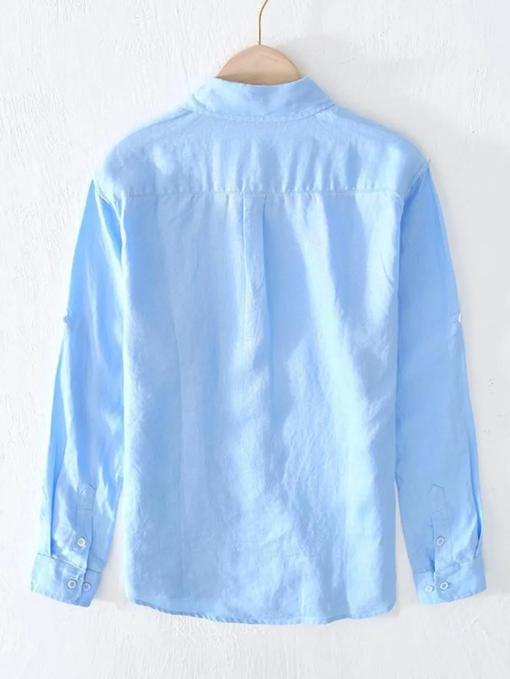 Men's Full Size Button Up Long Sleeve Shirt Plus Size, image 3