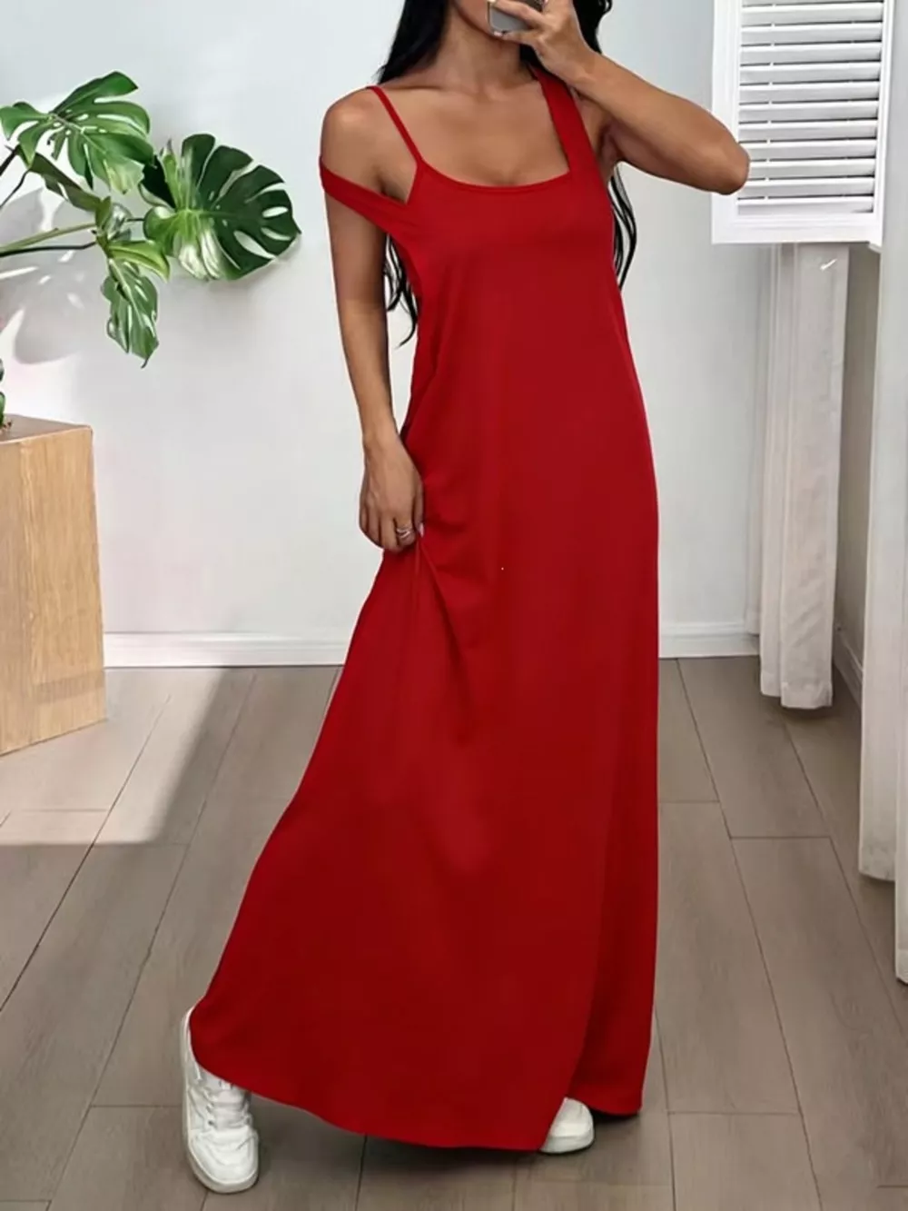 Scoop Neck Cami and Maxi Dress Set, image 17