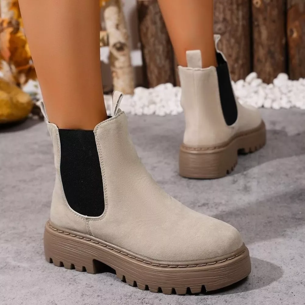 Round Toe Platform Boots, image 7