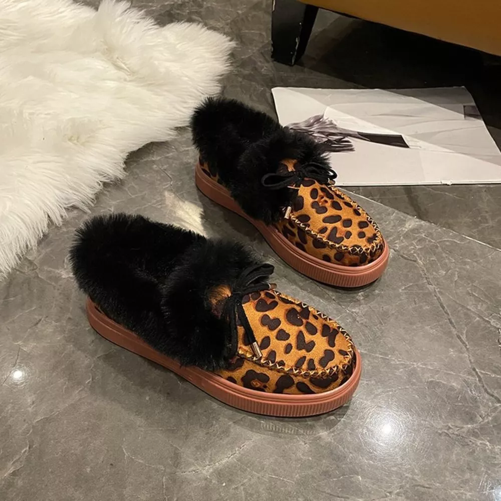 Fuzzy Round Toe Slip-Ons, image 24