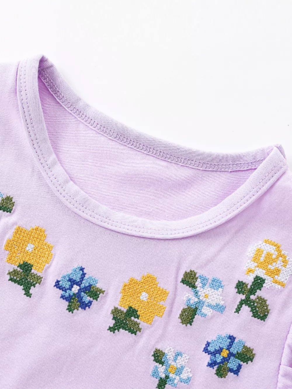 Children's Floral Embroidered Tulle Dress, image 2