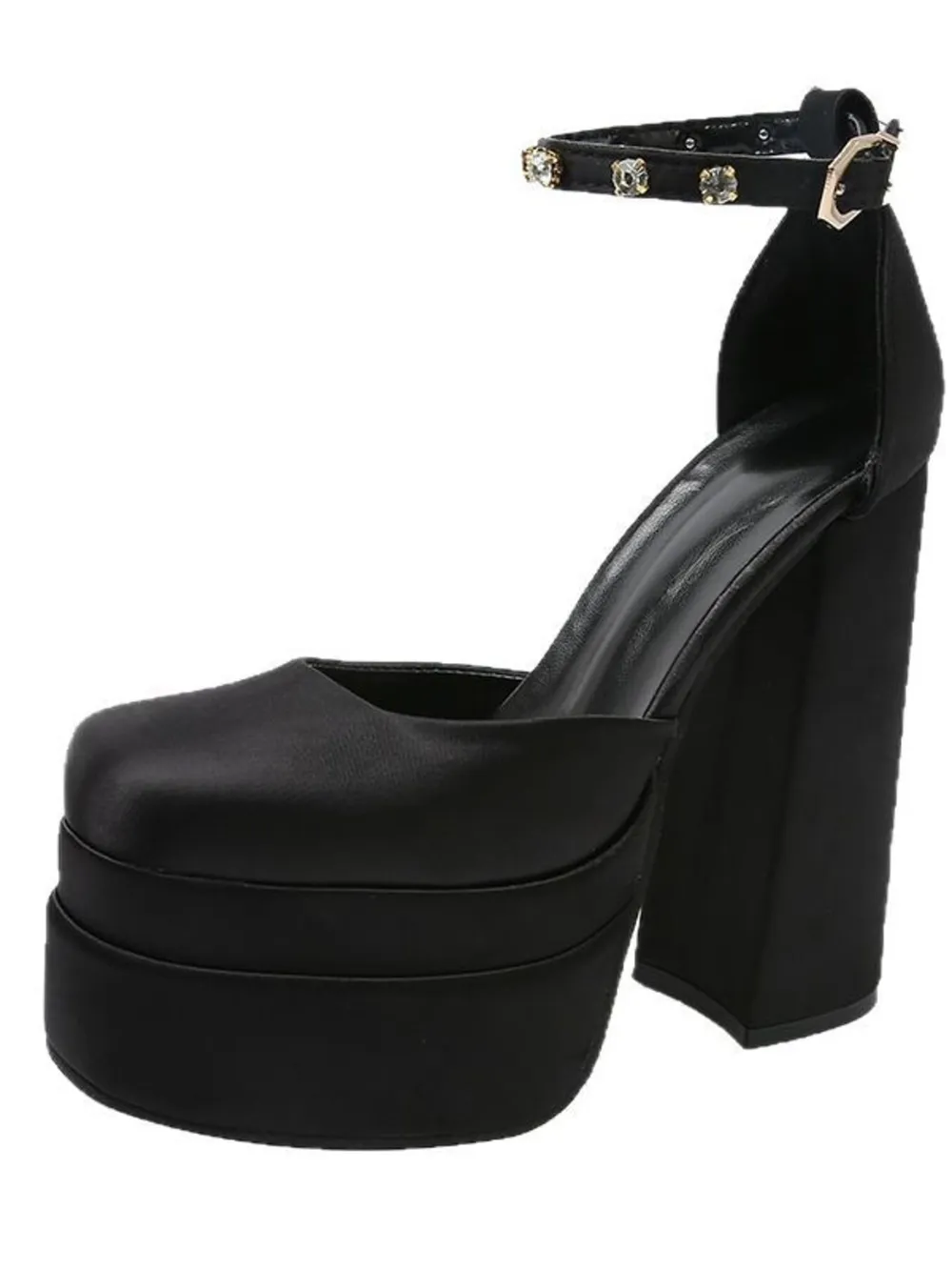 Platform High Heel Ankle Strap Pumps, image 3