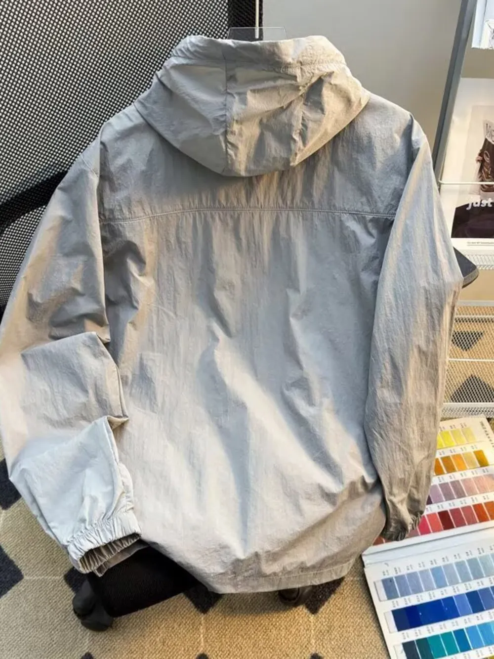 Men's Plus Size Lightweight Hooded Windbreaker Jacket, image 15