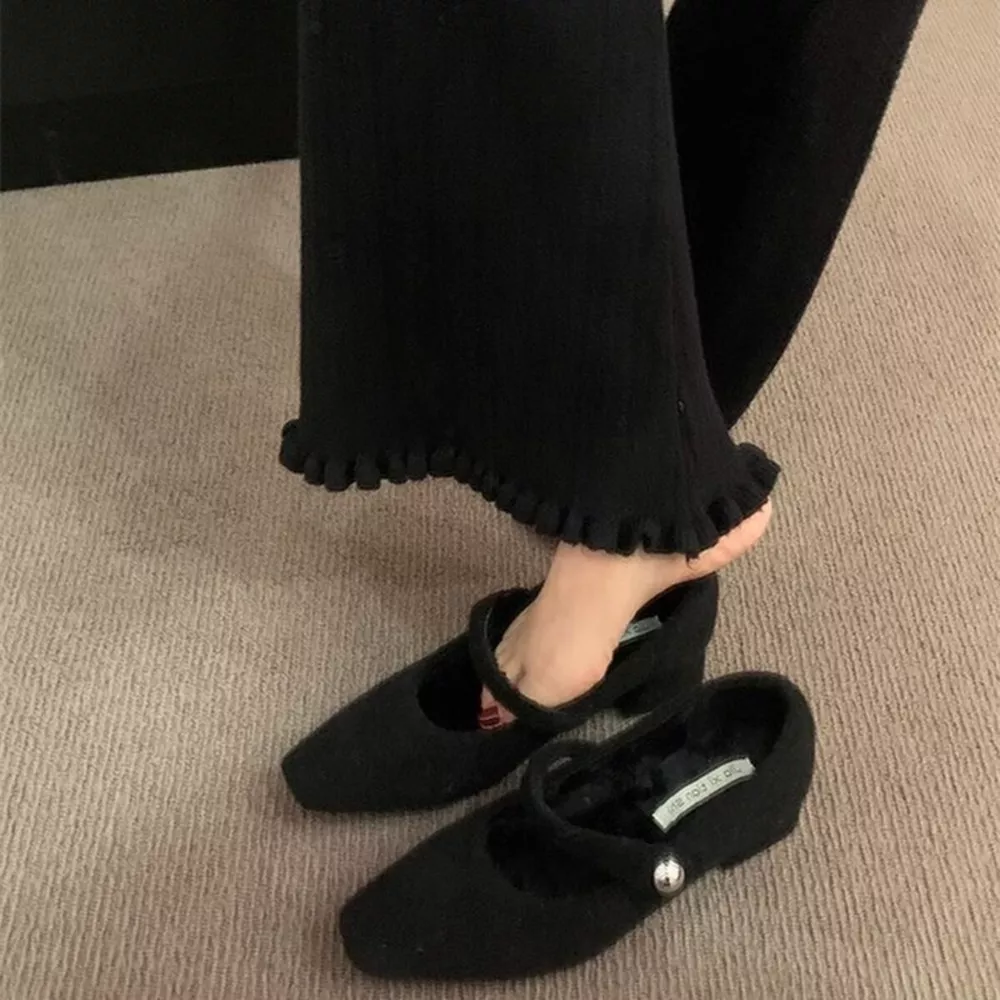 Elegant Block Heel Mary Jane Loafers, image 3