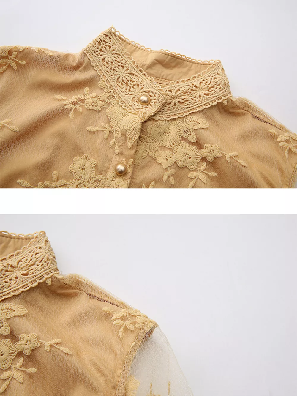 Lace Lantern Sleeve Belted Maxi Dress, image 2