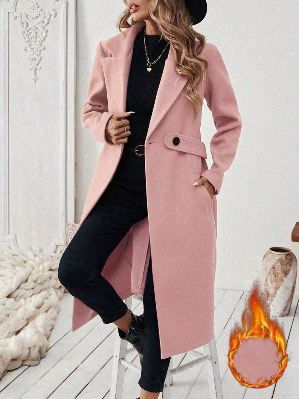 Single-Button Longline Coat, image 23