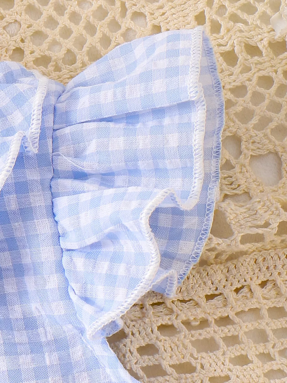 Children's Gingham Ruffle Collar Sleeveless Shirt, image 14