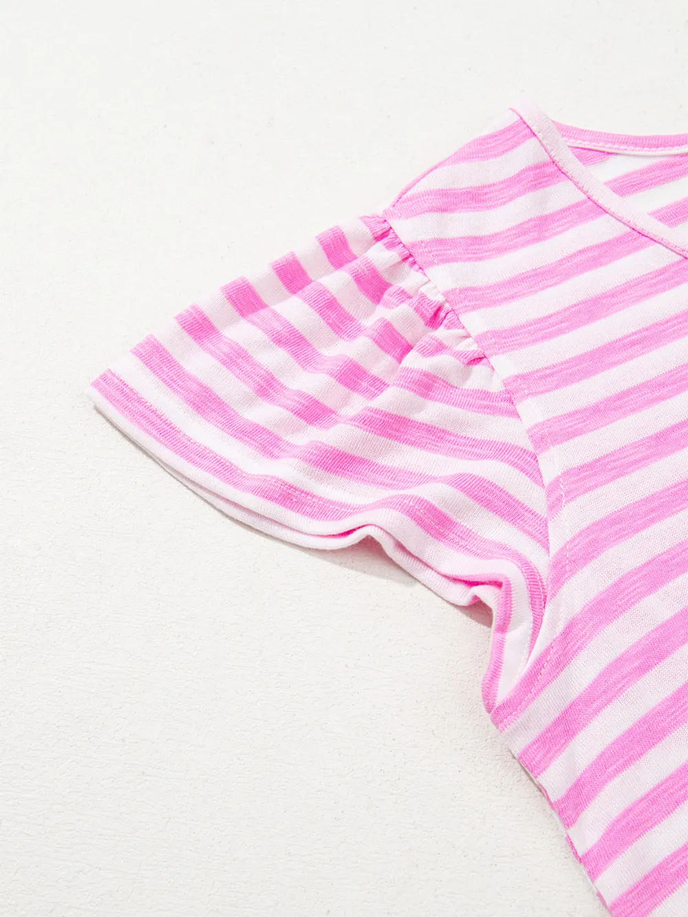 Striped V-Neck T-Shirt, image 3