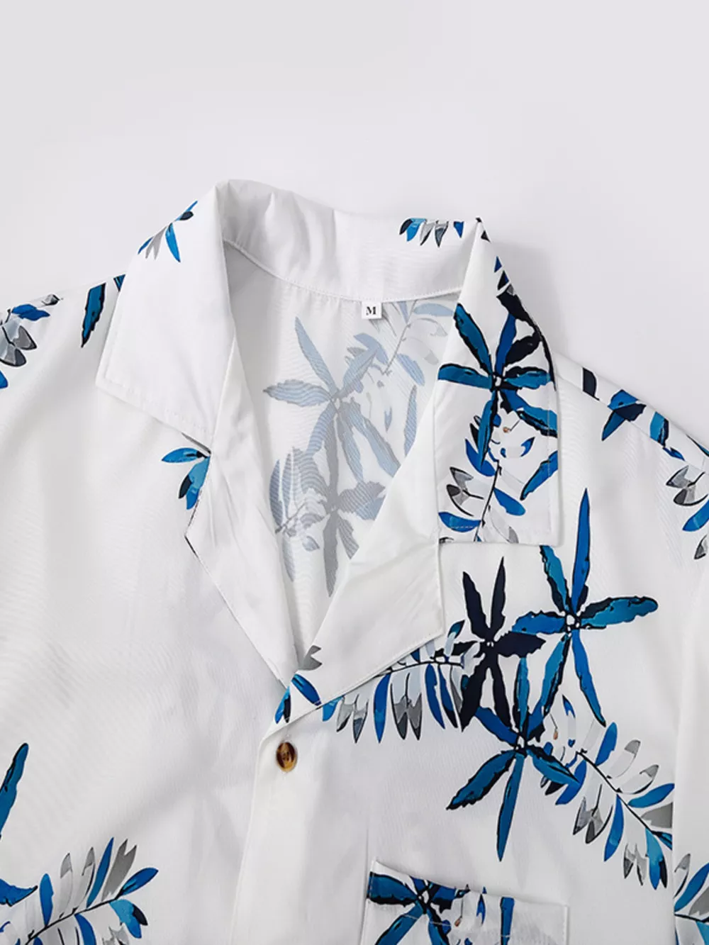 Men's Full Size Tropical Print Short Sleeve Shirt and Shorts Set Plus Size, image 4