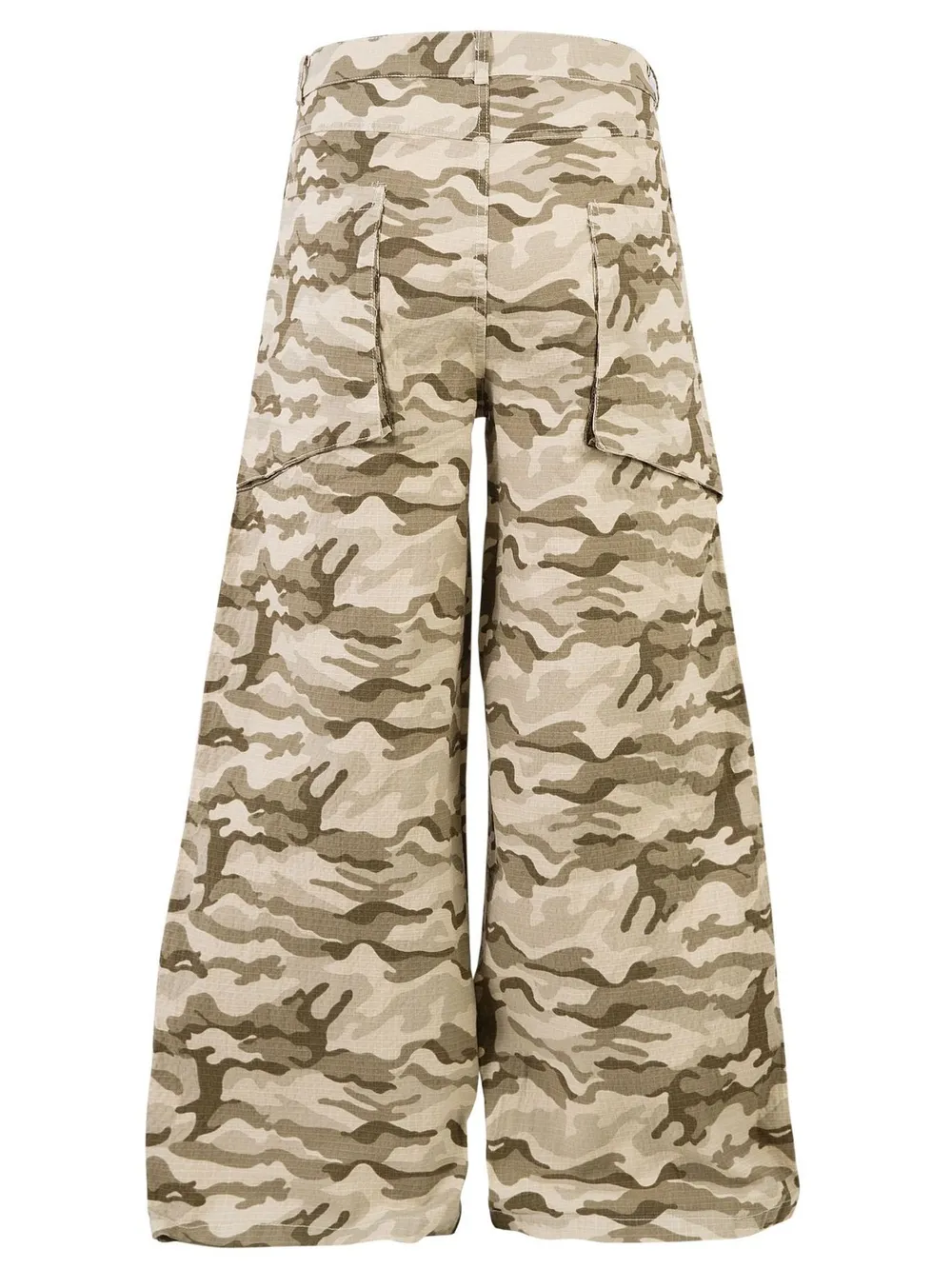 Men's Wide Leg Camo Print Cargo Pants, image 3