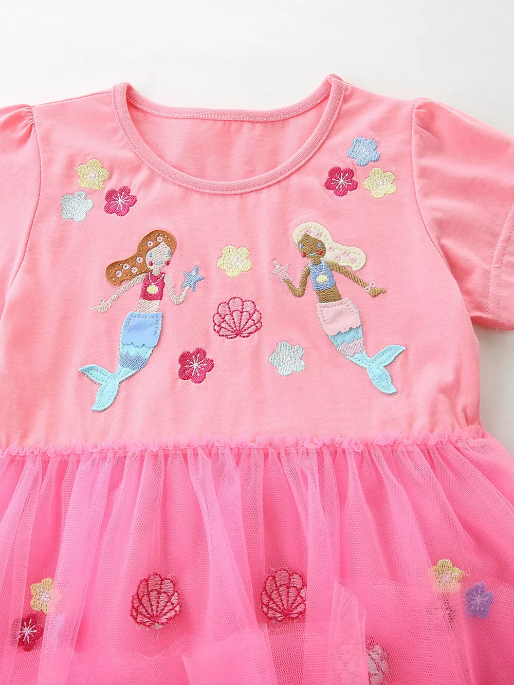 Children's Embroidered Tulle Dress, image 3