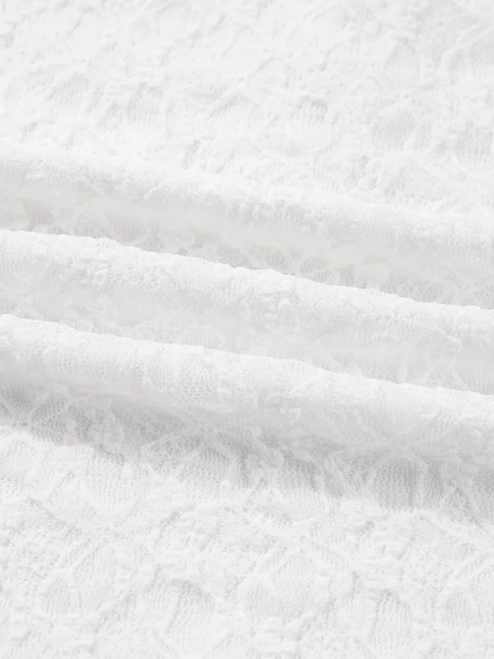 Sheer Lace Long Sleeve Slim Henley Top, image 8