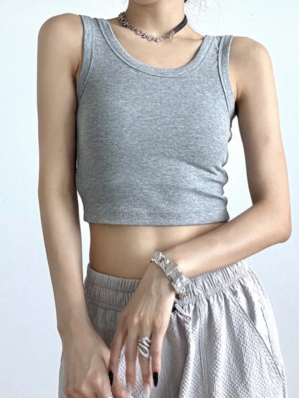 Ribbed Crop Tank Top, image 21
