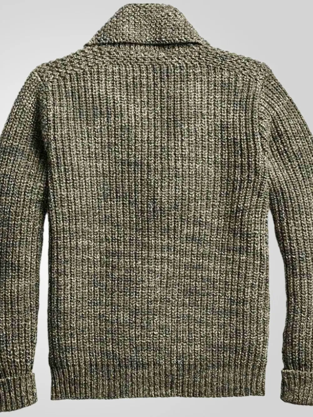 Men's Plus Size Button Up Long Sleeve Cardigan, image 3