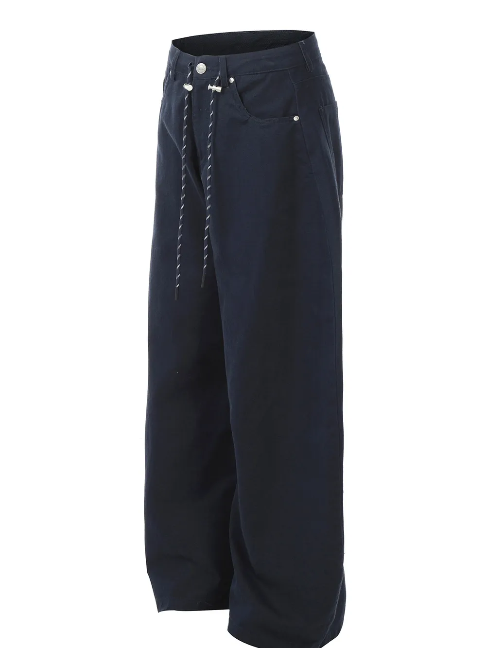 Men's Wide Leg Drawstring Cargo Pants, image 2