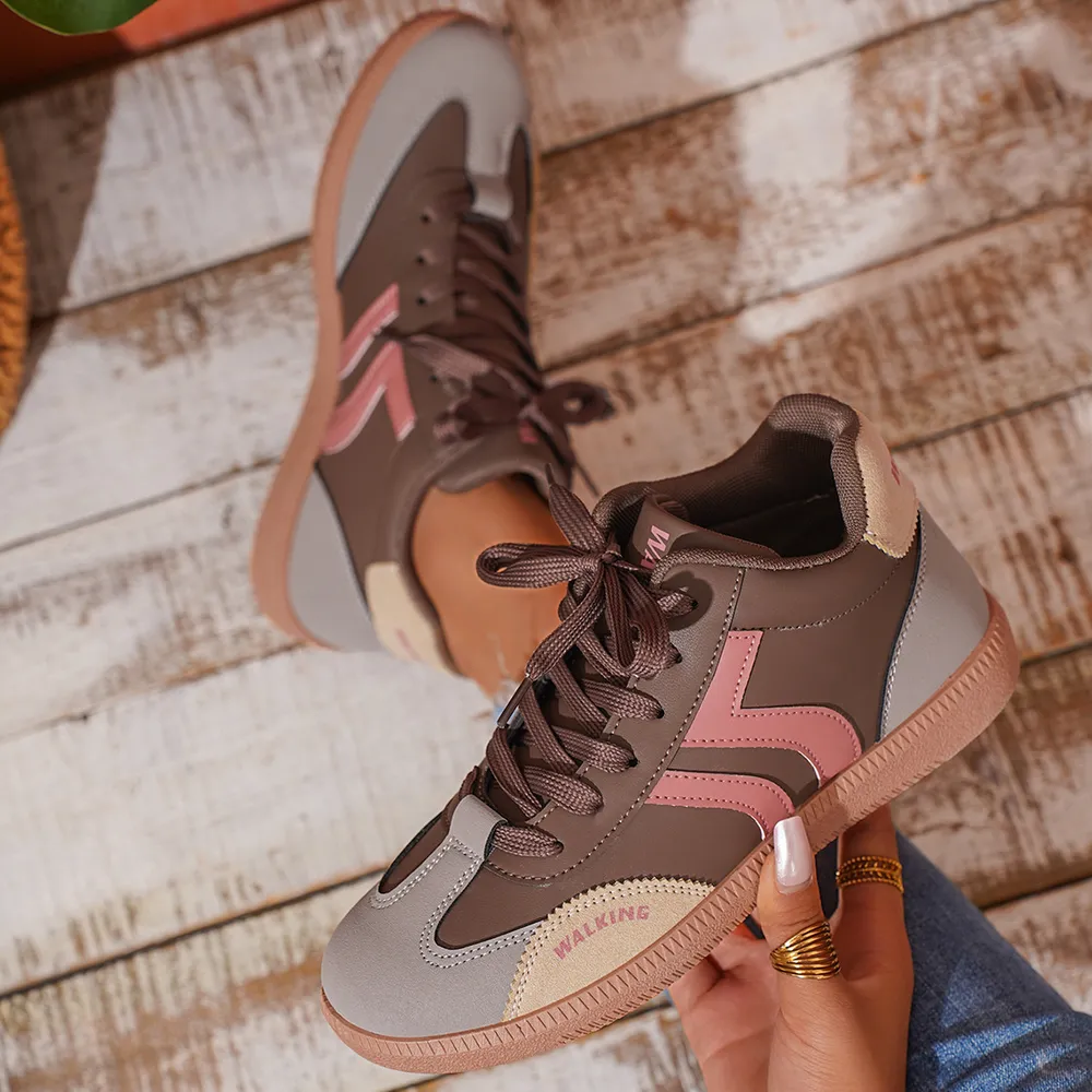 Round Toe Lace Up Sneakers, image 7
