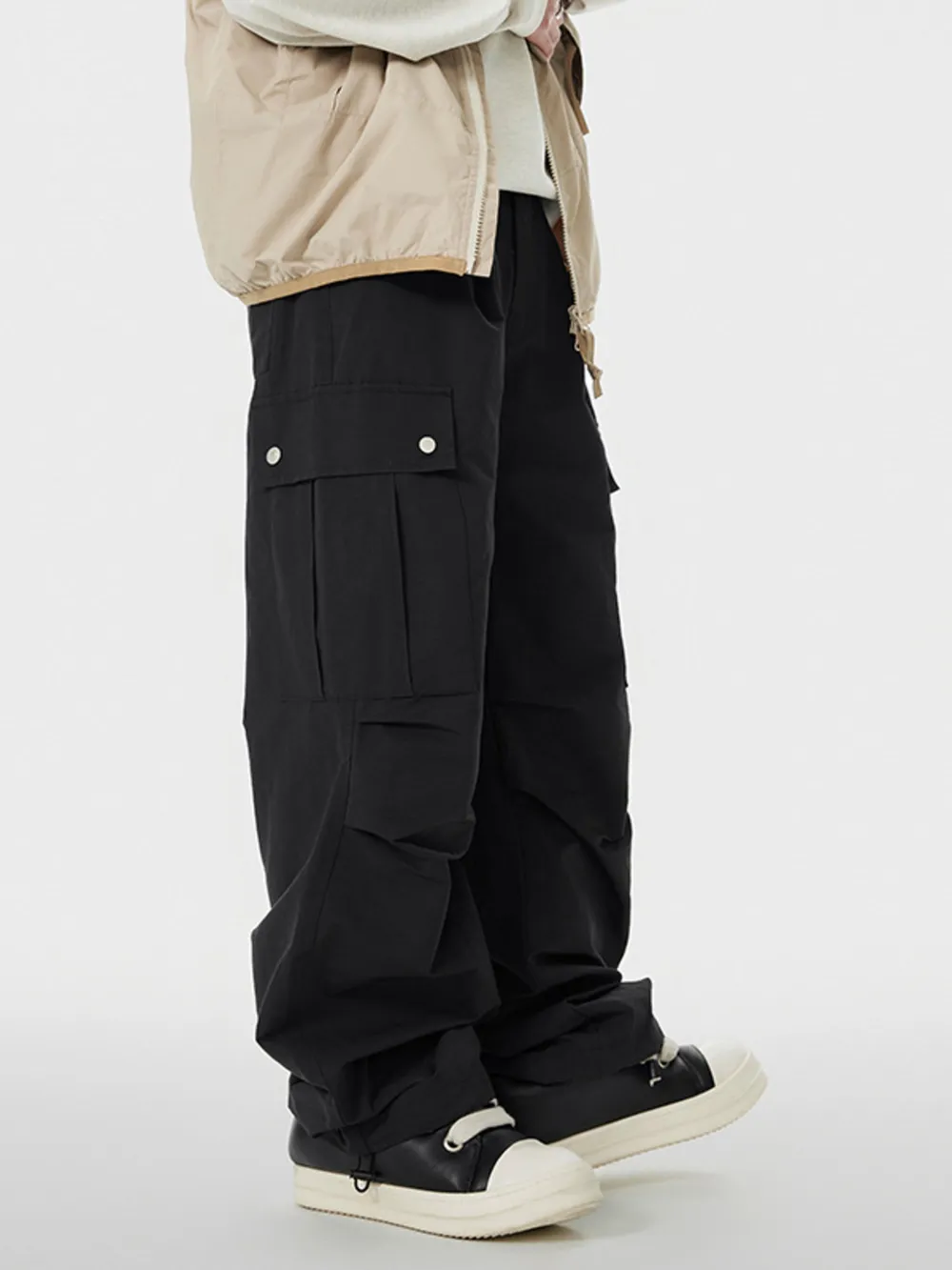 Men's Wide Leg Cargo Pants, image 4