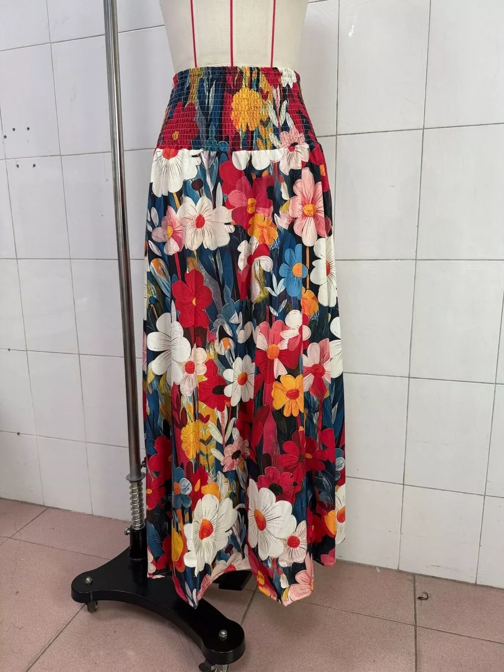 Floral Print High-Waisted Maxi Skirt, image 6