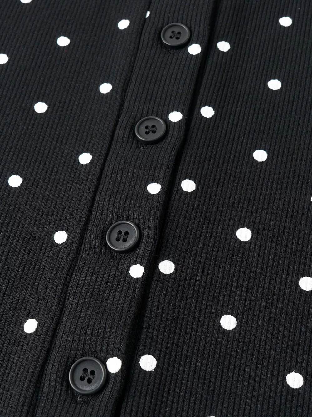 Polka Dot Button-Down Knit Cardigan, image 3