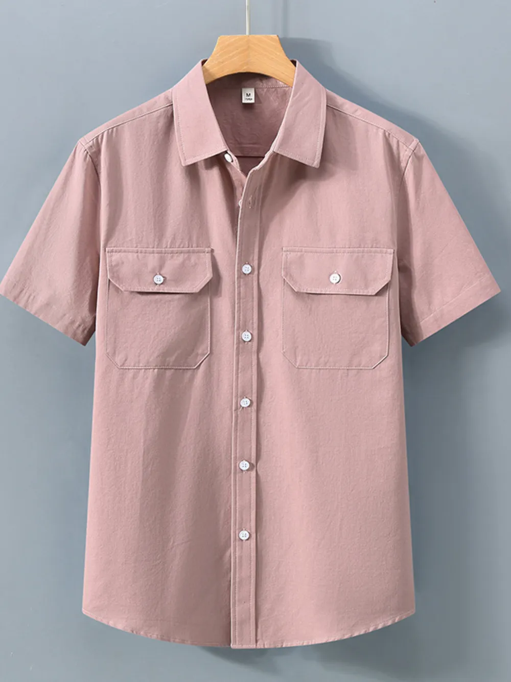 Men's Plus Size Button Up Short Sleeve Shirt, image 6