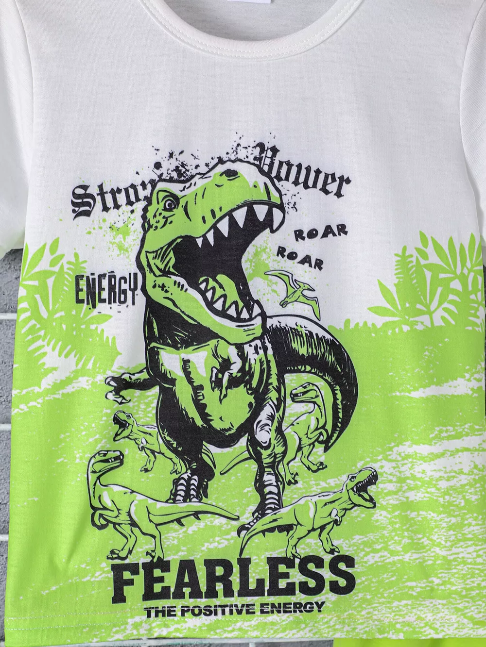 Children's Dinosaur Short Sleeve T-shirt & Shorts Set, image 2