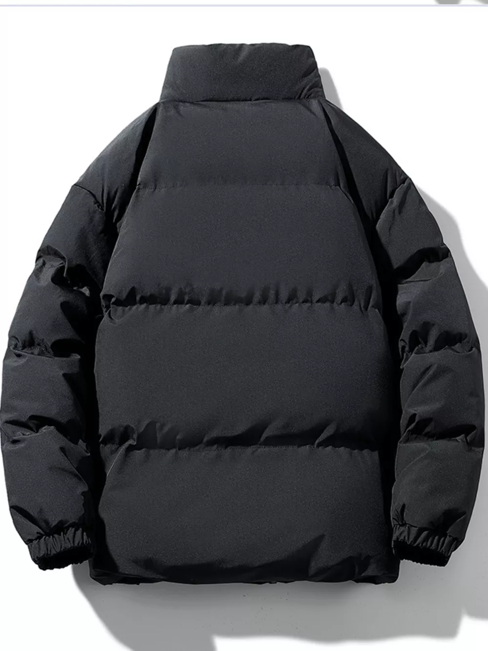 Men's Plus Size Zip Up Sherpa Lined Puffer Jacket, image 4