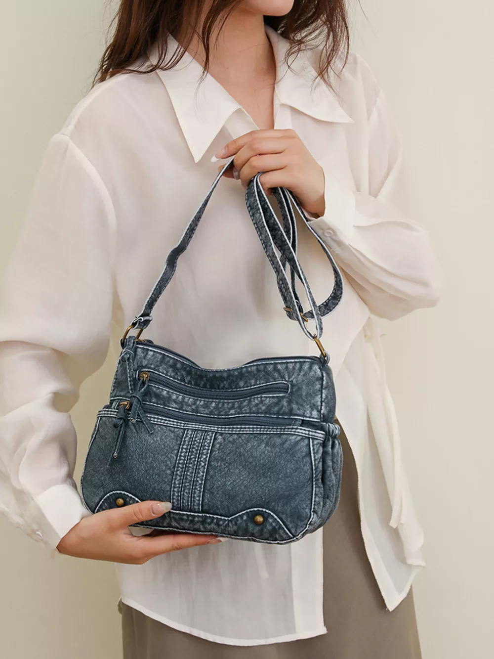 Multi-Pocket Crossbody Bag, image 9