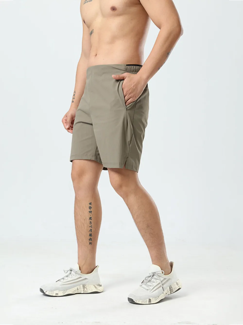 Men's Plus Size Pocketed Active Shorts, image 6