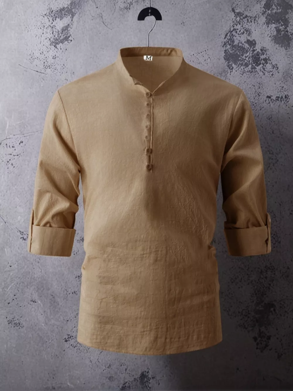 Men's Full Size Button Detail Short Sleeve Shirt Plus Size, image 2