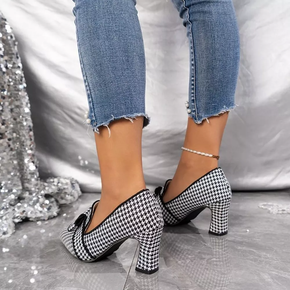 Point Toe Block Heels Pumps, image 3
