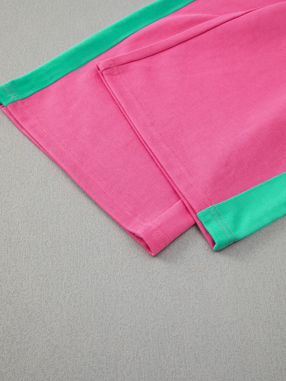 Color Block Round Neck Top and Pants Set, image 25