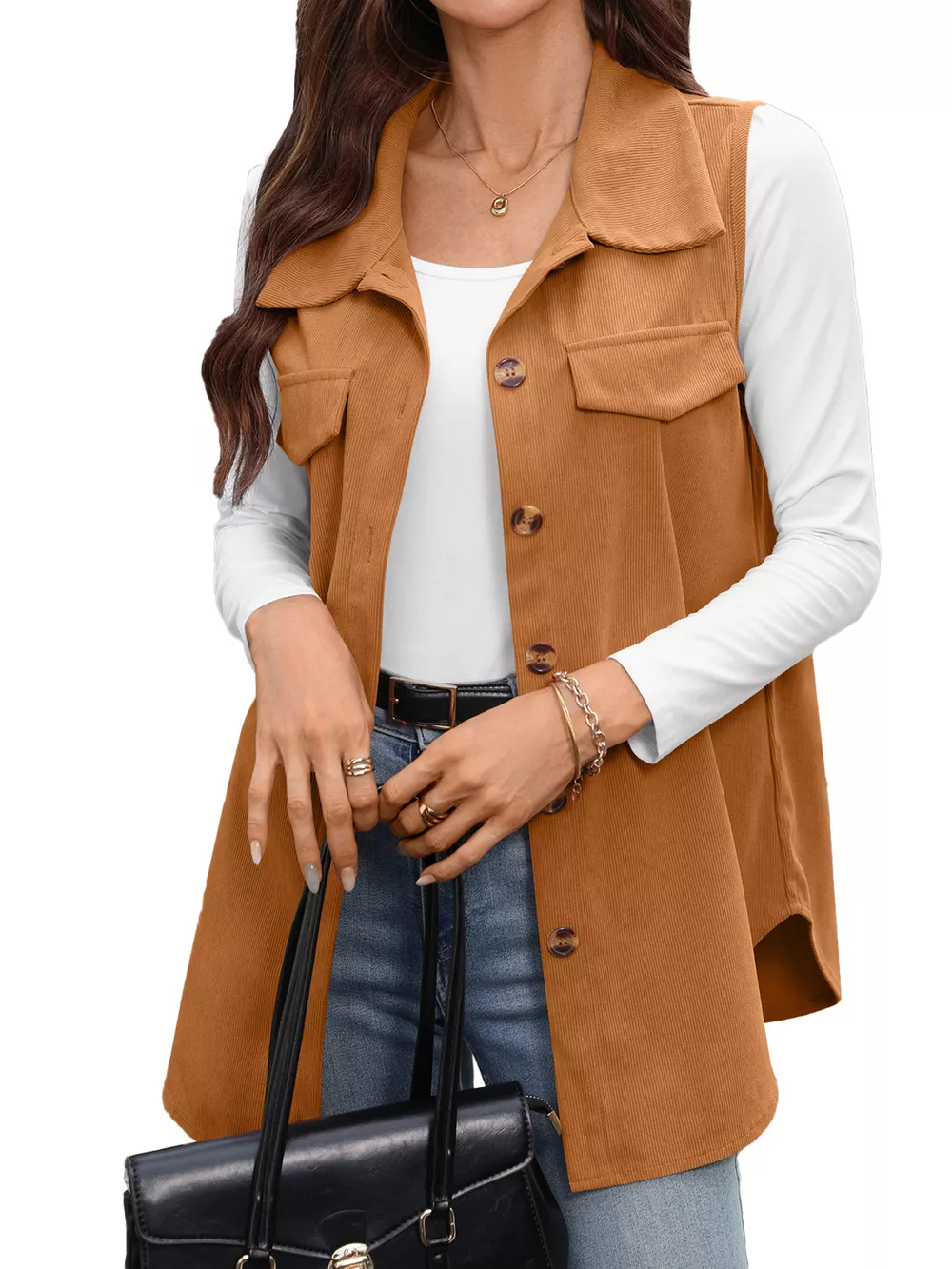 Button-Down Utility Vest Coat, image 17