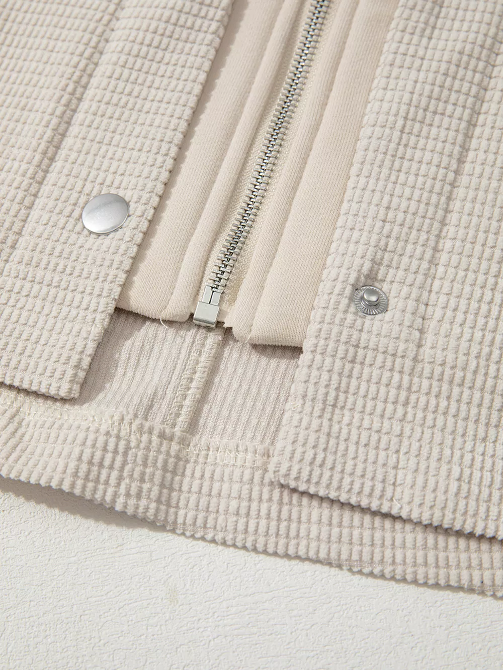 Thermal Knit Textured Hooded Jacket, image 5