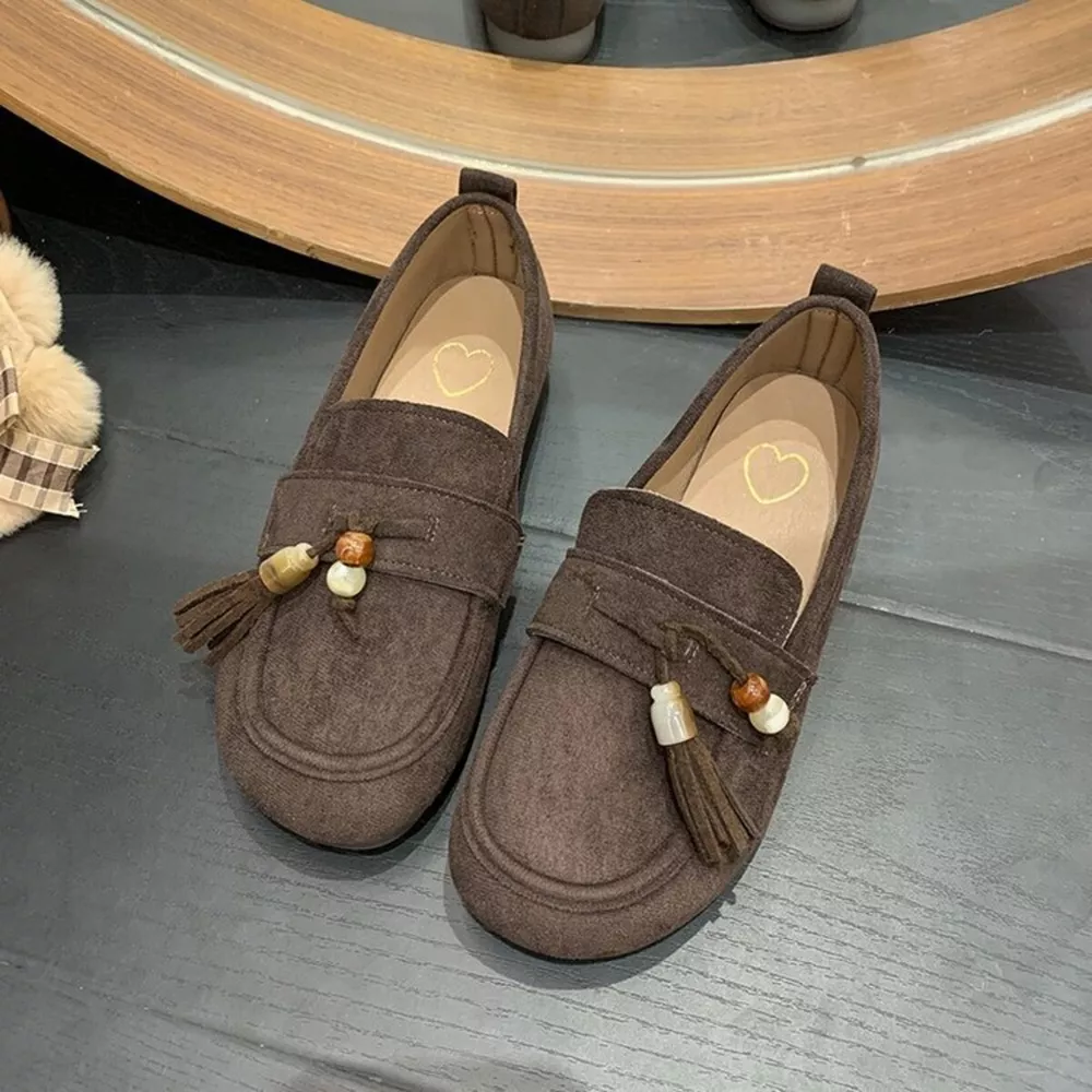 Tassel Round Toe Slip-Ons, image 12