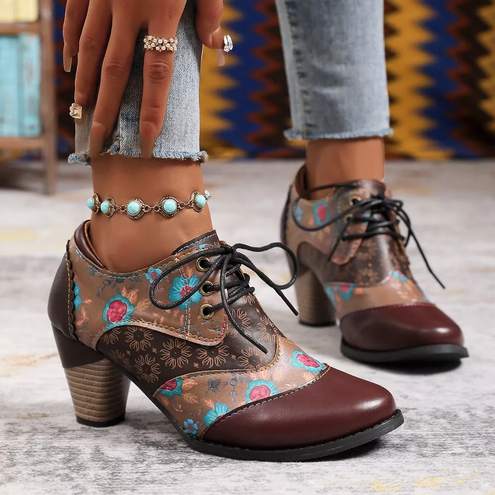 Lace-Up Block Heel Ankle Boots, image 18