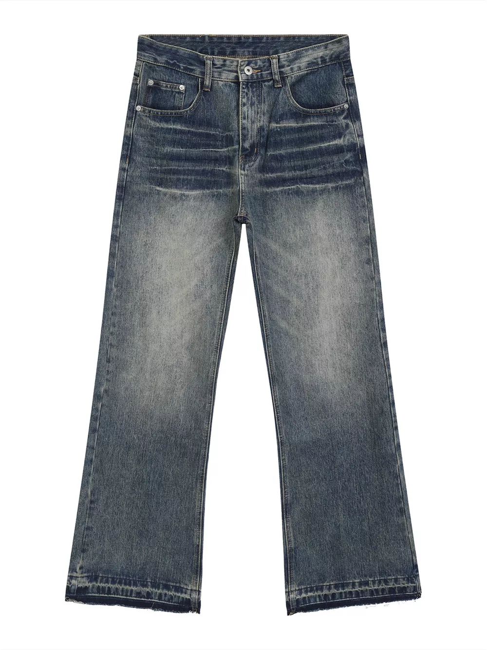 Men's Loose Fit Vintage Wash Jeans, image 4