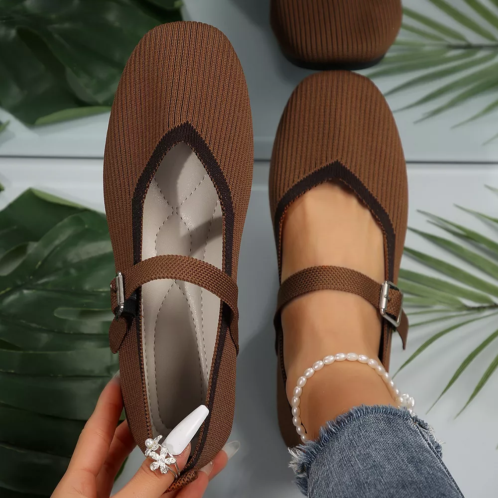 Round Toe Mesh Slip-Ons, image 5