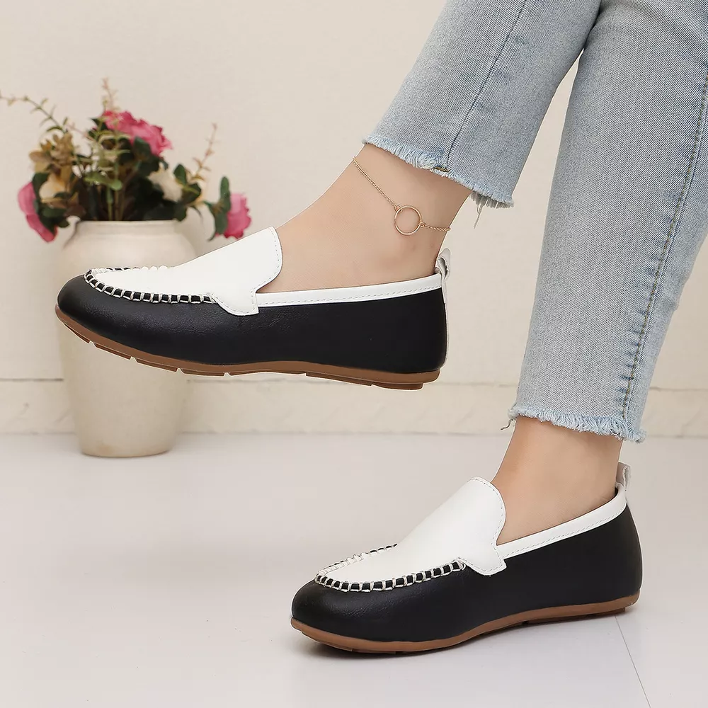 Round Toe Slip-Ons