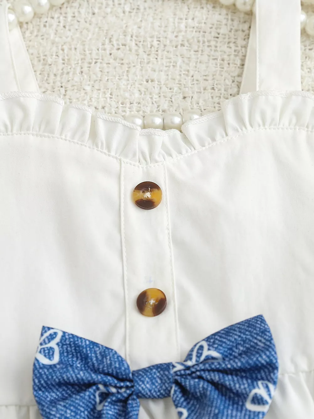 Children's Sweetheart Neck Cami and Shorts Set, image 3