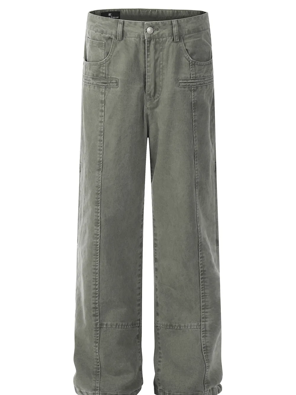 Men's Washed Wide Leg Pants, image 2