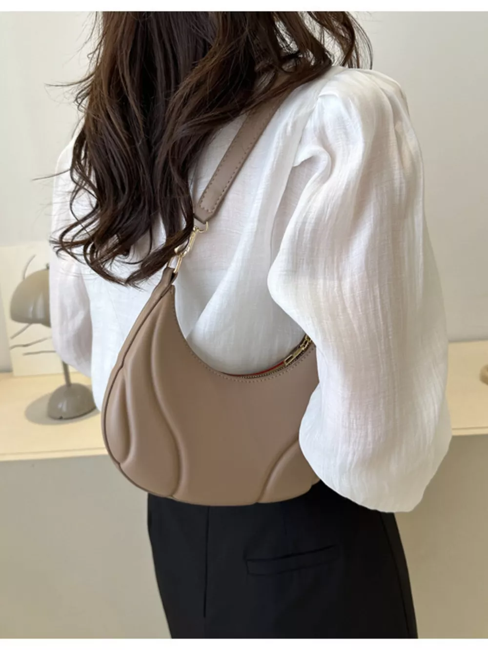 Solid Color Shoulder Bag, image 6