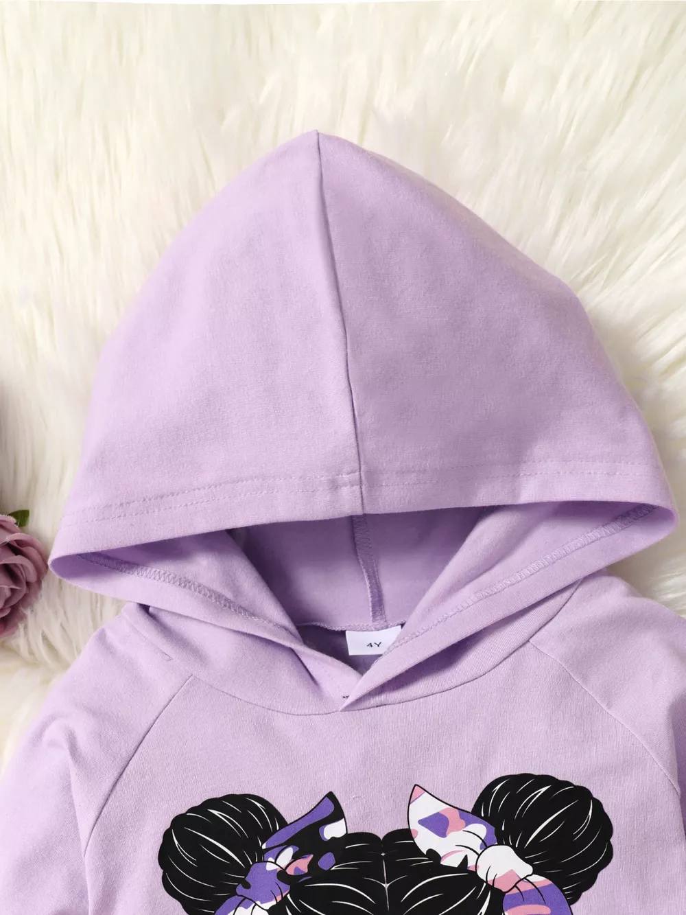 Children's Graphic Camo Print Hoodie & Pants Set, image 5