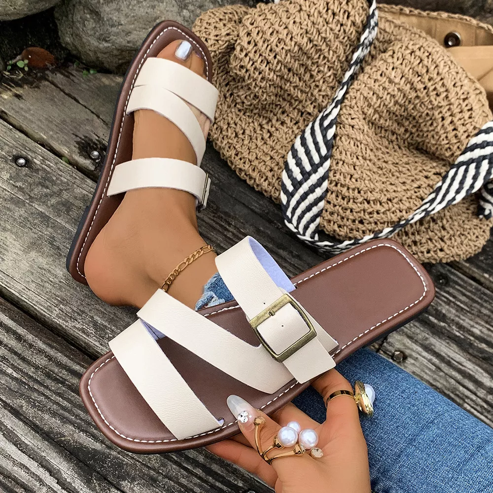 Open Toe Buckle Sandals, image 5