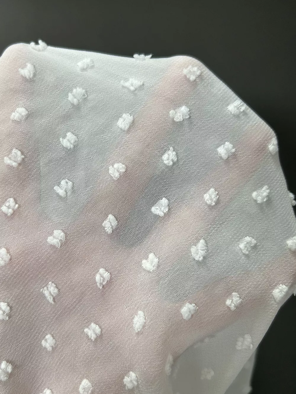 Lace Trimmed Swiss Dot Shirt, image 3